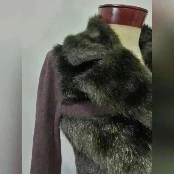 Extra Italia black angora and wool sweater jacket. size small - Picture 3 of 11